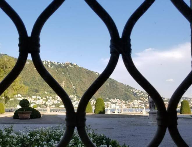 Villa Olmo view of the lake